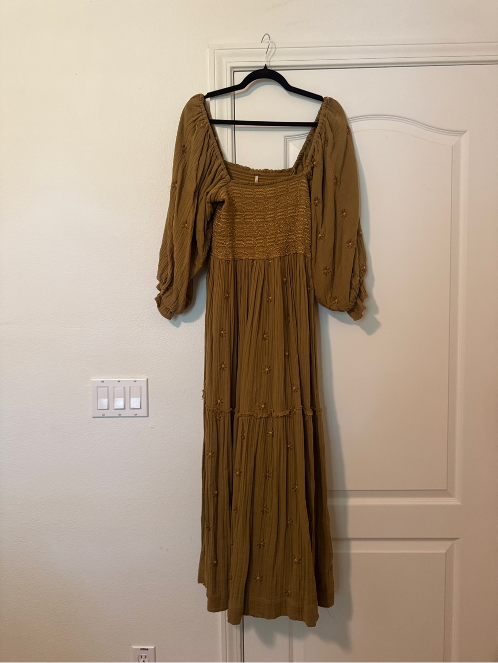 Free People Dahlia Embroidered Maxi Dress